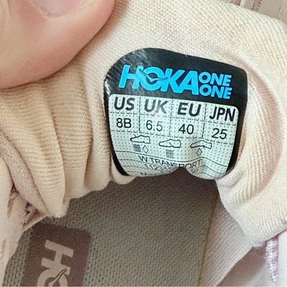 HOKA ONE ONE Transport Women’s Size 8 Cosmic Pearl Oat Milk Sneakers - Picture 11 of 11